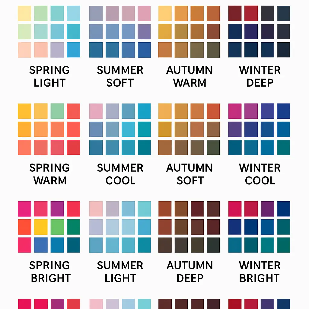 Paleta de coloração pessoal gerada por IA no TikTests