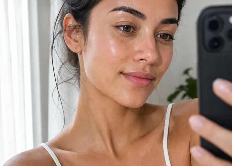 Como tirar selfie para IA de skincare analisar melhor sua pele