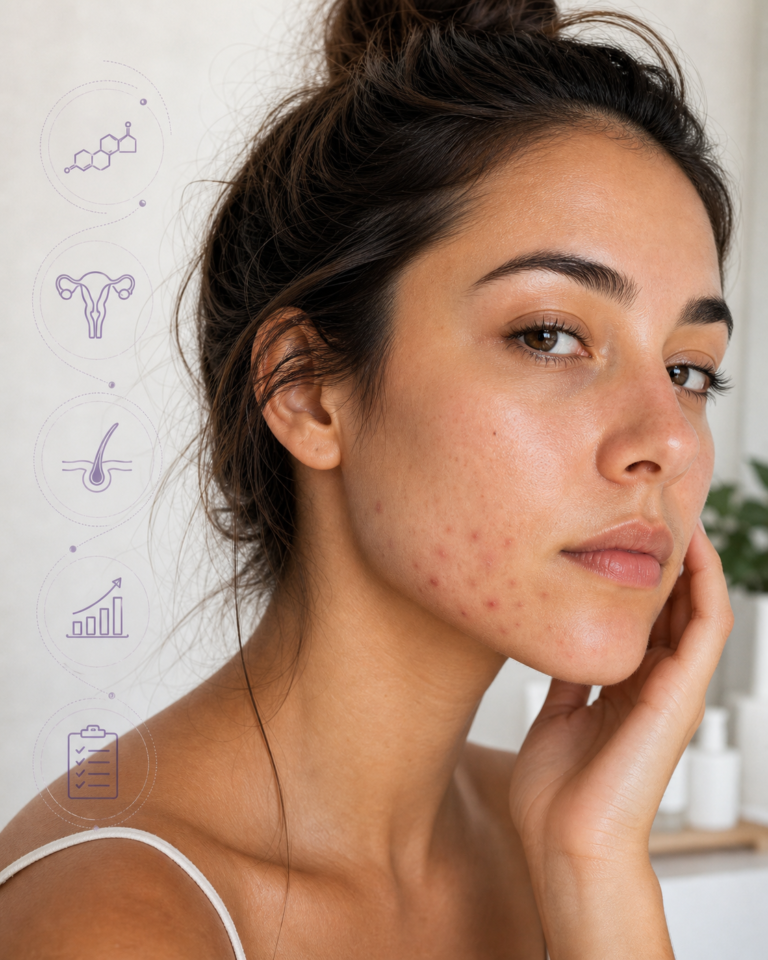 Guia completo da acne hormonal