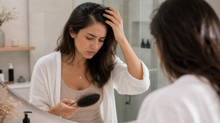 Queda de Cabelo Feminina: Causas, Sinais e O que Fazer