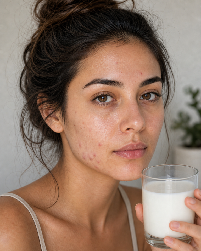 Leite causa acne? Por que a resposta depende do seu padrão