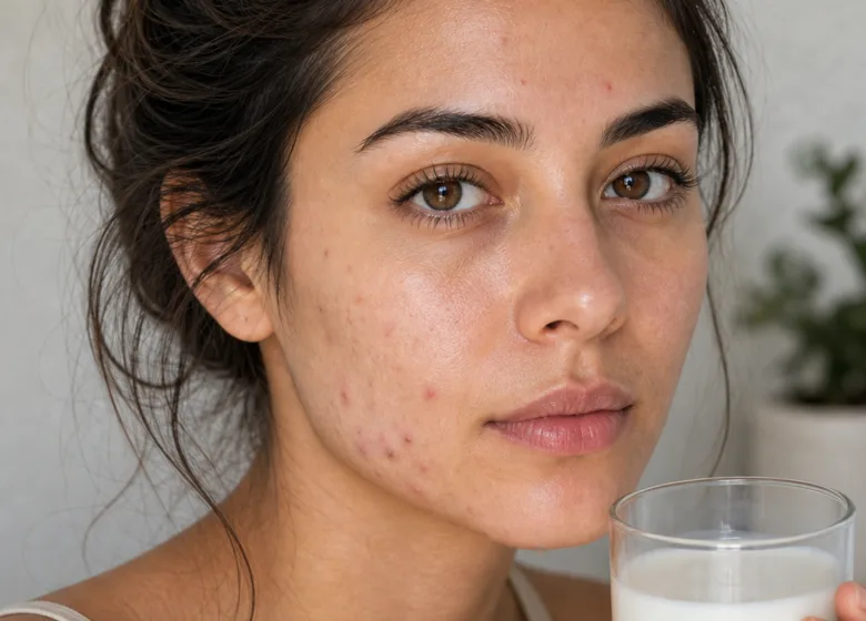 Leite causa acne? Por que a resposta depende do seu padrão