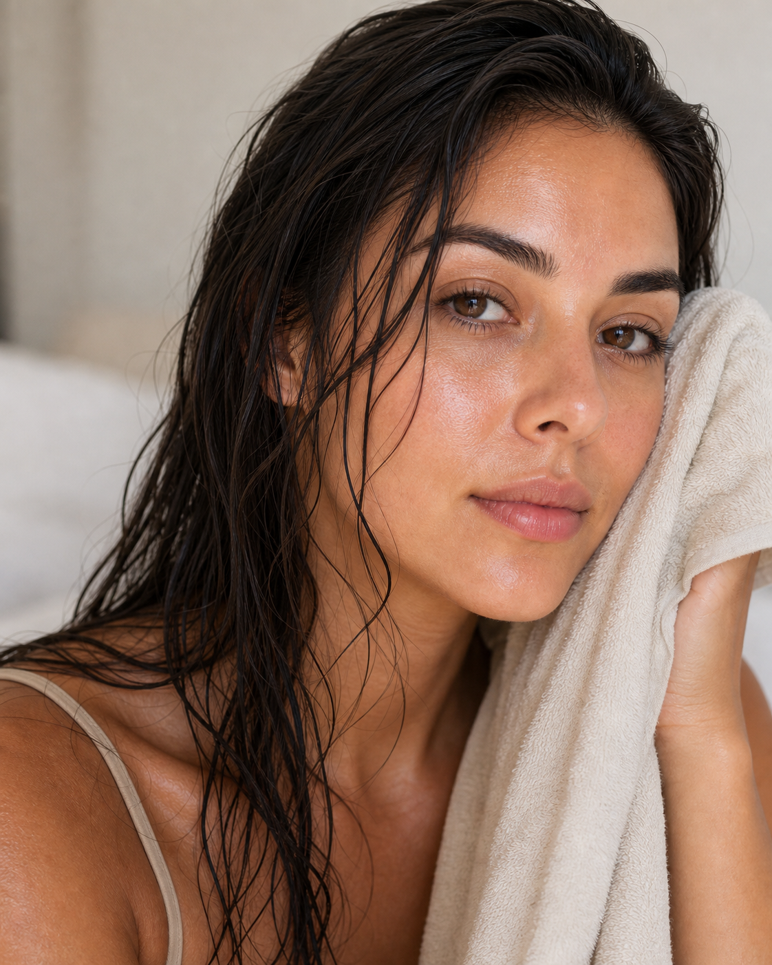 Shampoo sem sulfato limpa mesmo? Quando ele funciona e quando não: imagem editorial vertical sobre shampoo sem sulfato limpa mesmo