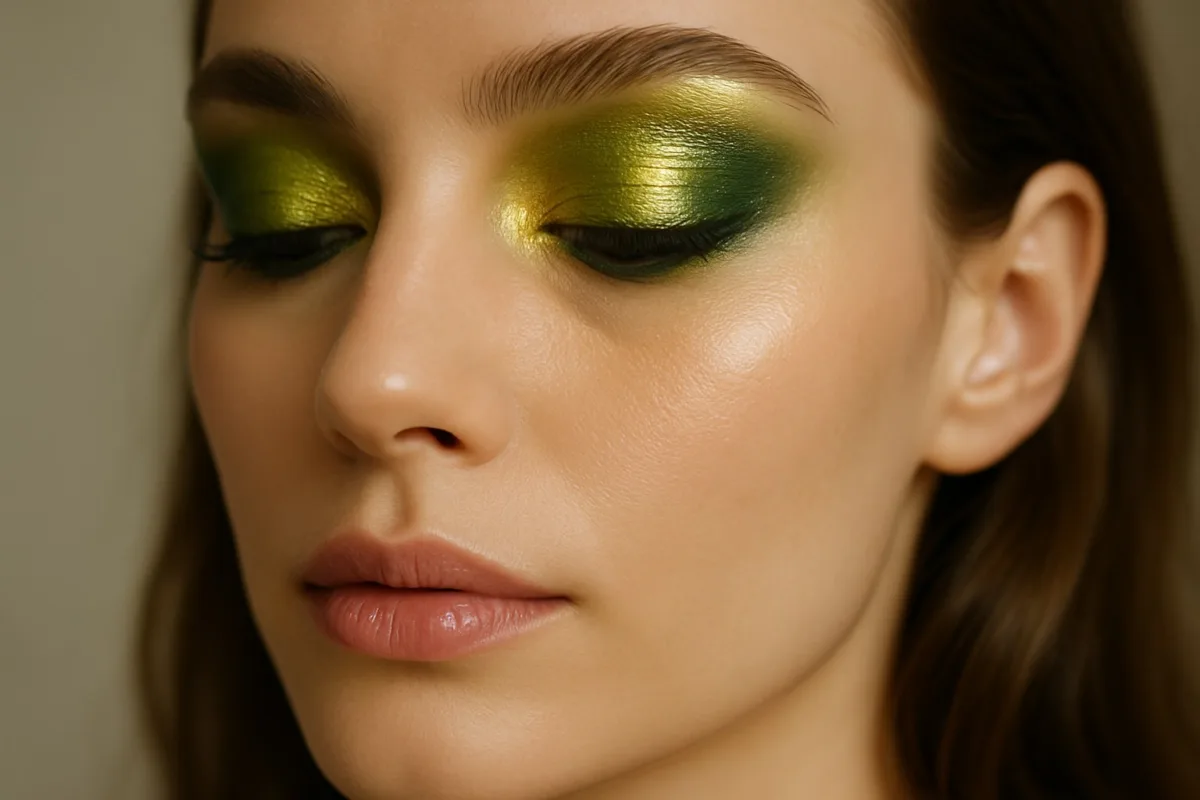 Sombra verde metálica da Dior aponta a próxima cor forte da maquiagem: qual verde combina com você